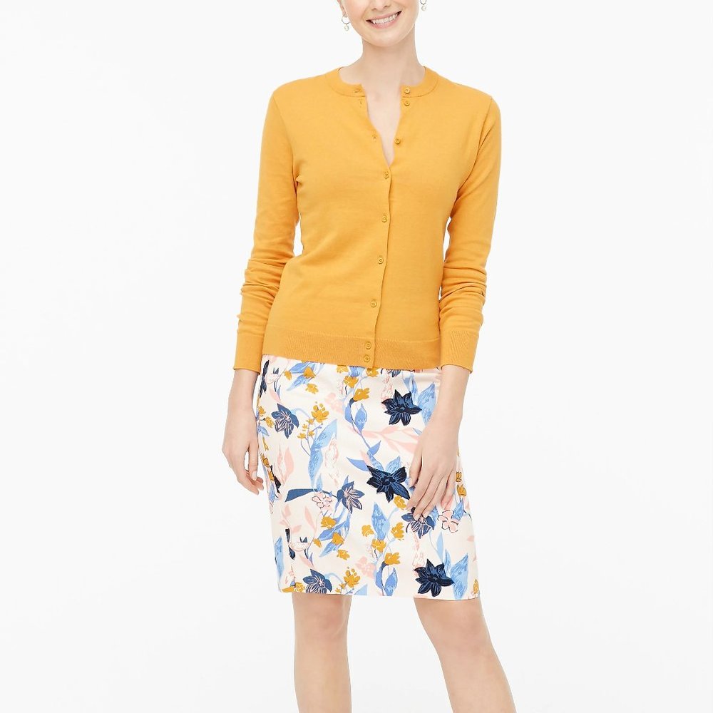 NWT J. Crew Basketweave Pencil Skirt, sz 6